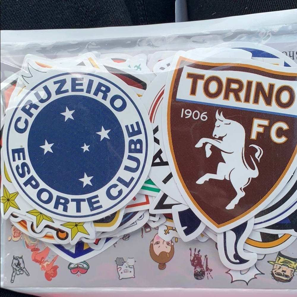 48 Futball waterproof stickers.